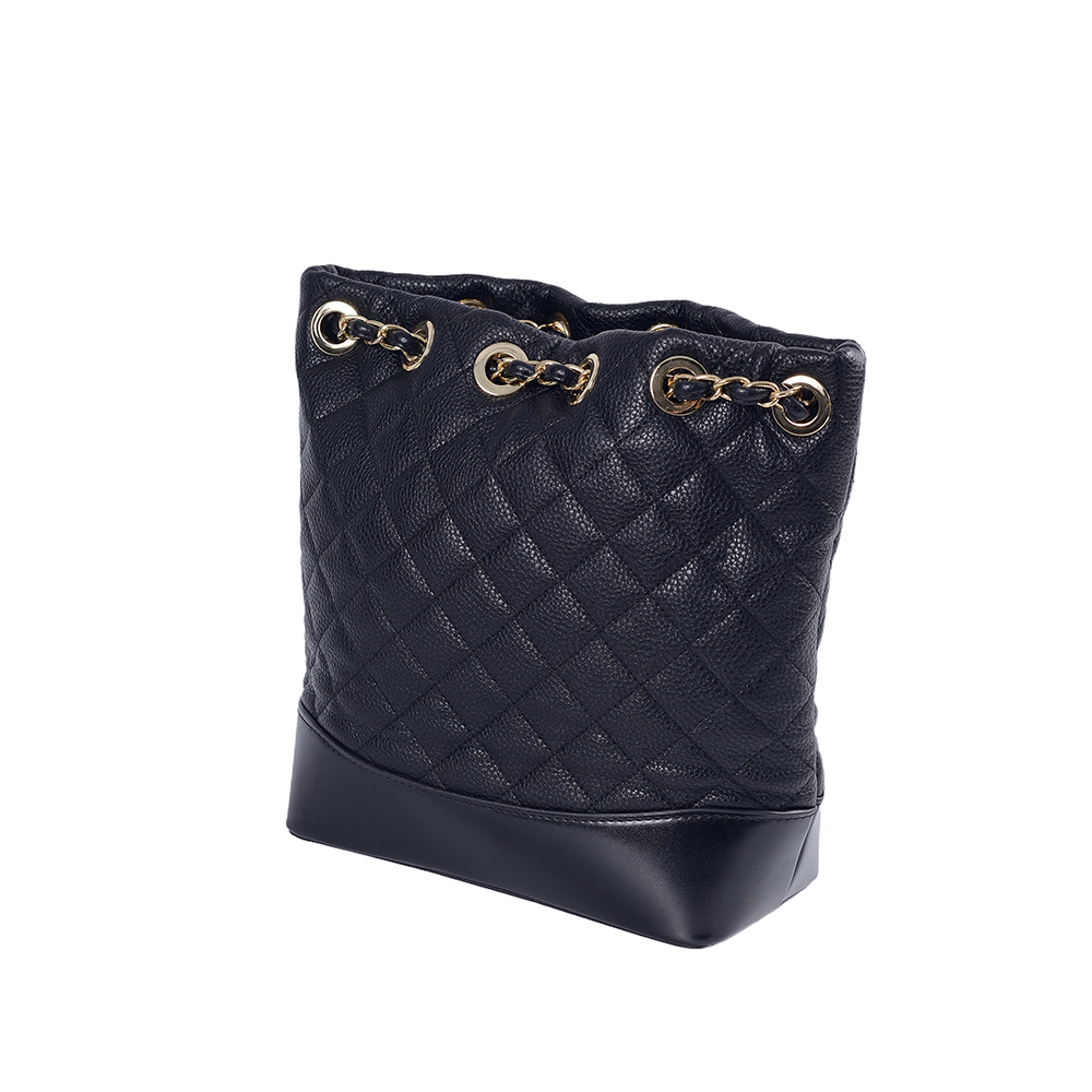 rucsac femeie geanta cu lanț auriu negru logo și culoare personalizate din fabrică