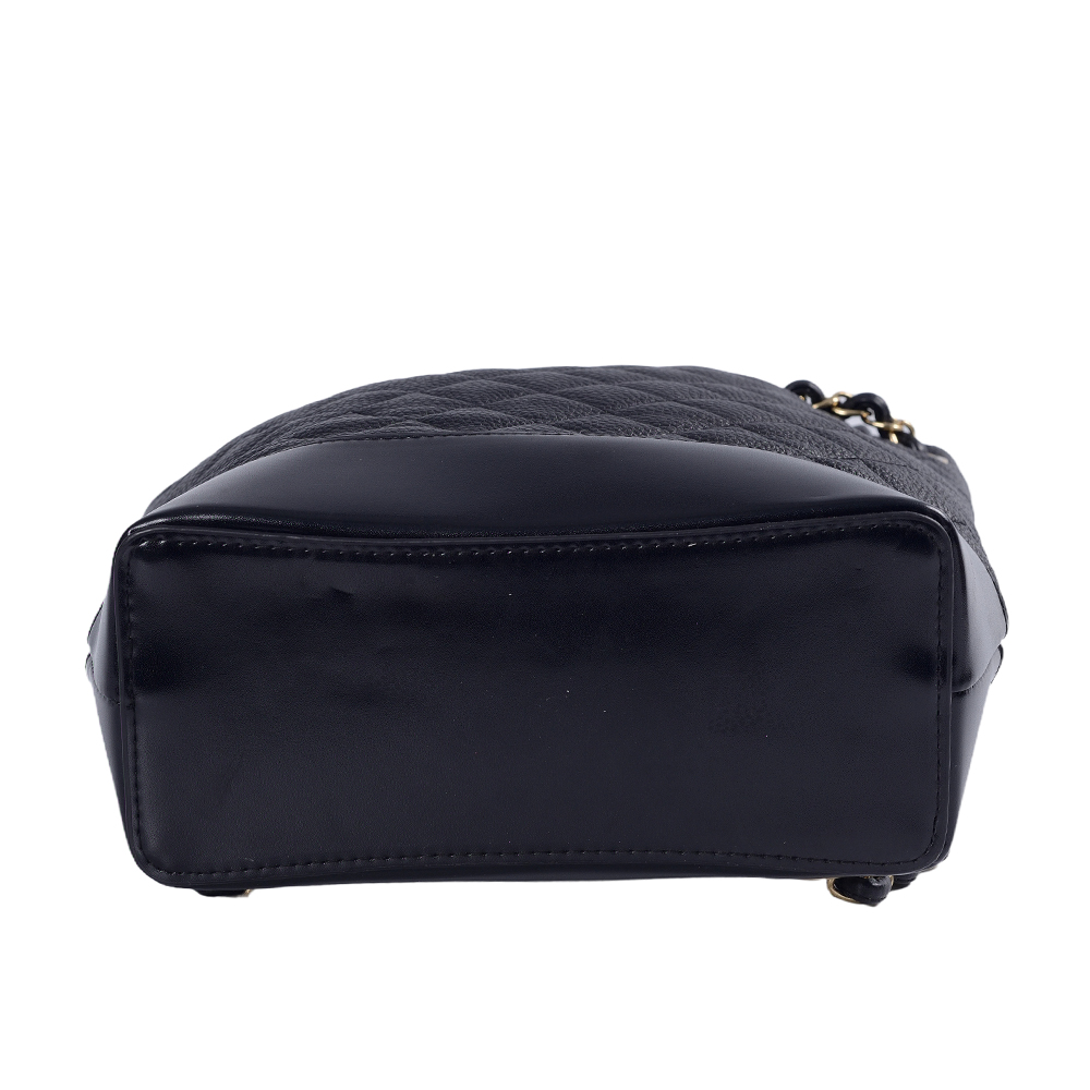 Rucsac clasic de femei cu lanț de aur negru geantă casual din piele de înaltă calitate